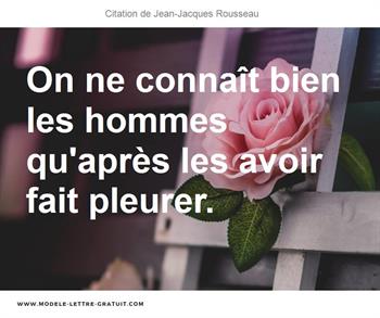 Citations Jean-Jacques Rousseau