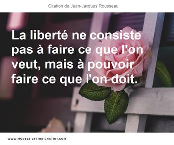 Citations Jean-Jacques Rousseau