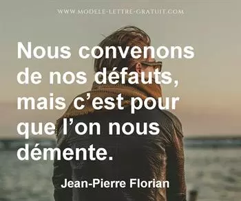 Citation de Jean-Pierre Florian
