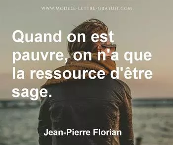 Citation de Jean-Pierre Florian
