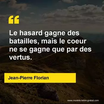 Citation Jean-Pierre Florian