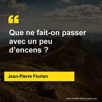 Citation Jean-Pierre Florian