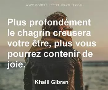 Citation de Khalil Gibran