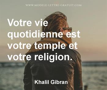 Citation de Khalil Gibran