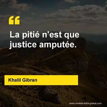 Citation Khalil Gibran