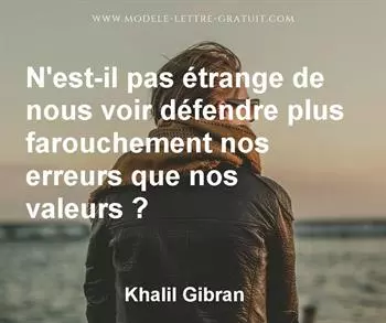 Citation de Khalil Gibran