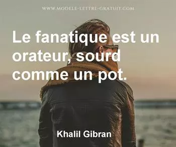 Citation de Khalil Gibran