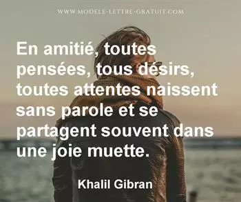 Citation de Khalil Gibran