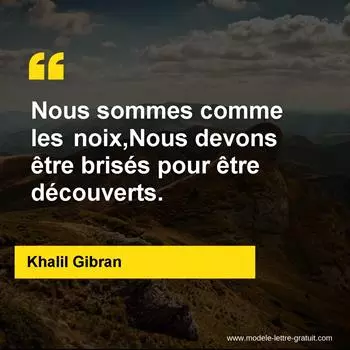 Citation Khalil Gibran