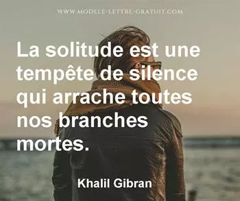 Citation de Khalil Gibran