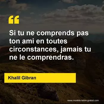 Citation Khalil Gibran