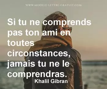 Citation de Khalil Gibran