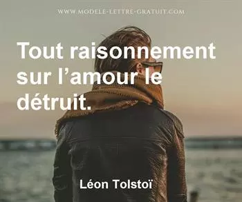 Citation de Léon Tolstoï