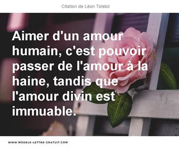 Aimer D Un Amour Humain C Est Pouvoir Passer De L Amour A La Leon Tolstoi