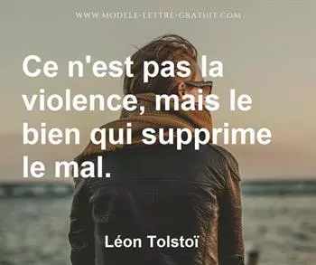 Citation de Léon Tolstoï