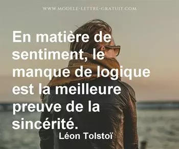 Citation de Léon Tolstoï