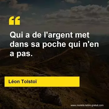Citation Léon Tolstoï