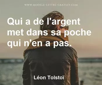 Citation de Léon Tolstoï