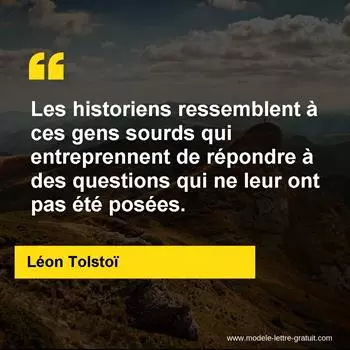 Citation Léon Tolstoï