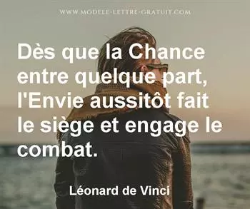 Citation de Léonard de Vinci