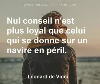 Citation de Léonard de Vinci