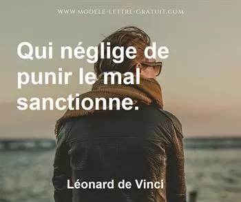 Citation de Léonard de Vinci
