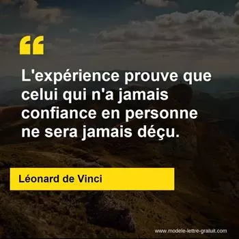 Citation Léonard de Vinci