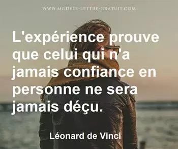 Citation de Léonard de Vinci