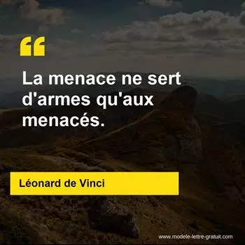 Citation Léonard de Vinci