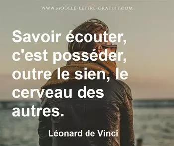 Citation de Léonard de Vinci