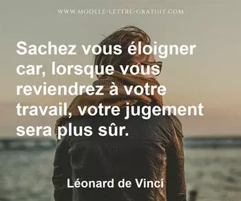 Citation de Léonard de Vinci