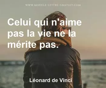 Citation de Léonard de Vinci