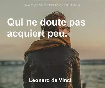 Citation de Léonard de Vinci