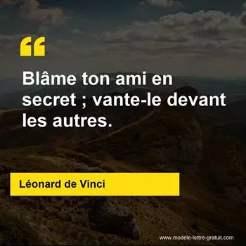 Citation Léonard de Vinci