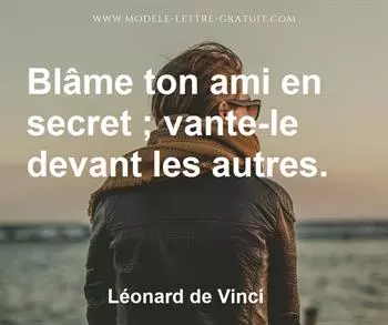 Citation de Léonard de Vinci