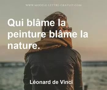 Citation de Léonard de Vinci