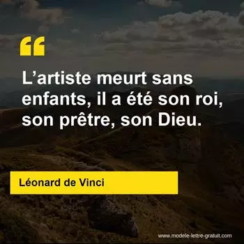Citation Léonard de Vinci
