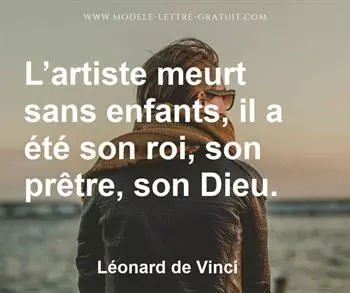 Citation de Léonard de Vinci