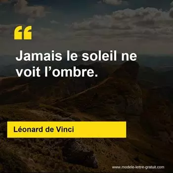 Citation Léonard de Vinci