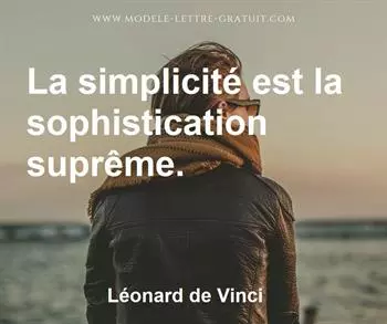 Citation de Léonard de Vinci