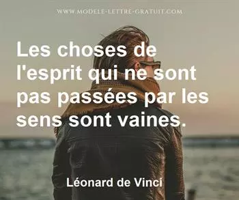 Citation de Léonard de Vinci