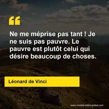 Citation Léonard de Vinci