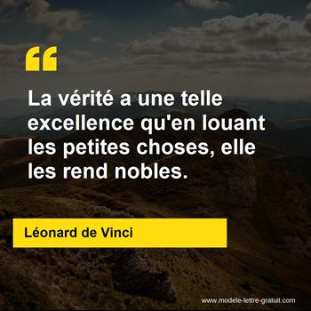 Citation de Léonard de Vinci