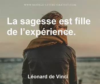 Citation de Léonard de Vinci