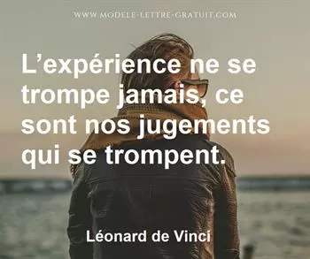 Citation de Léonard de Vinci