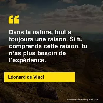 Citation Léonard de Vinci