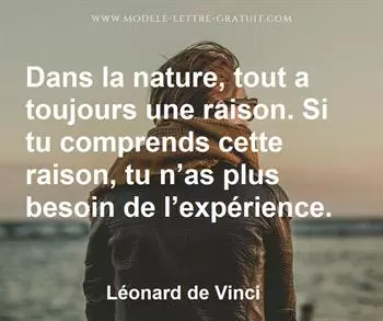 Citation de Léonard de Vinci