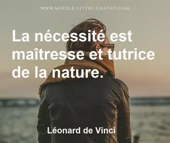 Citation de Léonard de Vinci