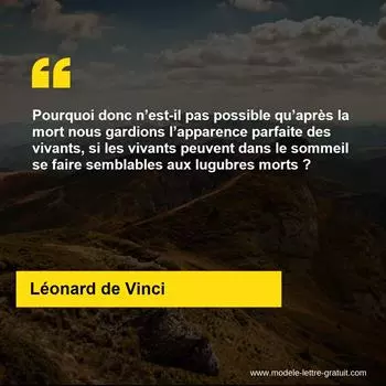 Citation Léonard de Vinci
