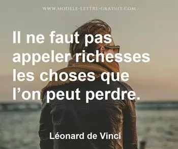 Citation de Léonard de Vinci